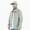 Ropa para Hombre Lanhai 2025 Otoño e Invierno Nueva Marca de Tendencia Estilo Bv Cremallera Trasera Gabardina de Trabajo Chaqueta a Cuadros Chaqueta para Hombres y Mujeres