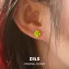 Brincos Zils Lucky Niche Design para Mulheres, Simples e Versáteis, Brincos de Nicho de Alto Padrão para Mulheres