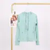 Jaqueta com Capuz Lulu em Estoque com Etiqueta, Entrega Direta, Roupa para Corrida e Yoga, Cardigan Esportivo Slim-Fit com Zíper