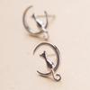 Aretes coreanos creativos lindos de gato luna para mujer temperamento dulce coreano gatito aretes fabricantes mayoreo generación