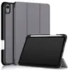 Fábrica aplicable a funda protectora para tableta IPAD MINI 6 ipad mini 6 triple pliegue ranura para lápiz funda de cuero para computadora