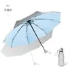 Nuevo Parasol Plata Titanio 50% de descuento Ocho Varillas Resistente al Sol y a los Rayos UV, Compacto y Portátil, Adecuado para Clima Soleado y Lluvioso, con Logo Personalizable