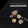 Zircón Brillante de Champagne Montón Diamante Joyería para Uñas Artísticas Azúcar Rocoso Maillard Huevo de Paloma Cuadrado Redondo Bola de Diamante Joyería para Uñas Artísticas