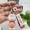 Llavero de Labubu Muñeco de Peluche Colgante Labubu Transfronterizo Colgante para Mochila Escolar Muñeco de Caja Sorpresa Labubu Flocado