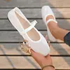 2026 Verano Nuevo Comercio Exterior Talla Grande Zapatos Casuales Cómodos de Malla Hueca Retro Francés Talla Única para Todos
