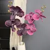 Flores artificiales de alta calidad con tacto realista, orquídeas Phalaenopsis para bodas y decoración del hogar, arreglos florales decorativos suaves, arreglos de orquídeas artificiales