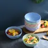 Juego de cuencos de paja de trigo para el hogar, cuenco pequeño, personalidad creativa, cuenco para sopa, cuenco para arroz, cuenco de plástico anticaída, individual, venta al por mayor de fábrica