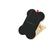 Tablero rascador para uñas de mascotas de madera maciza para el hogar con caja de golosinas extraíble, Tablero rascador para perros de madera, Raspador lima de uñas de madera