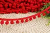 Opciones Multicolores Disponibles, Encaje con Pompón DIY Elástico de Nylon Decoración de Bola Pequeña en Ángulo Recto, Accesorios de Encaje Pied de Poule, Encaje en Stock