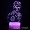 Lámpara de Mesa 3D Serie Harry Potter Luz LED Regalo, Luz Nocturna Visual Tridimensional Colorida con Proyección de Luz Ajustable Magia