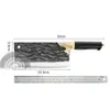 Cuchillo de corte de hueso forjado a mano para uso doméstico, cuchillo afilado de doble propósito para picar y rebanar, cuchillo de corte de carne para chef de hotel comercial, cuchillo de cocina para chef viajero