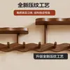 Perchero de pared de madera maciza, gancho para colgar en la puerta, gancho multifuncional para entrada, perchero para dormitorio