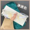 Nuevas gafas TR90 anti-luz azul, venta al por mayor, monturas redondas de moda para mujer, monturas adelgazantes lisas que se adaptan a la miopía.
