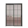 Puerta corrediza de balcón resistente, de aleación de aluminio, de doble capa, de vidrio templado, a prueba de explosiones, con aislamiento acústico, sencilla y ligera, de lujo, suministrada directamente de fábrica.