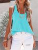 Ven a encontrar una pieza de producción transferencia de calor Amazon verano mujer comercio exterior moda europea y americana casual chaleco de mujer forma de I