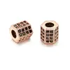 Joias Europeias e Americanas Feitas à Mão DIY Pulseira Colar de Cobre com Zircônia Inlaid Acessórios para Joias Pingente Venda Direta de Fábrica no Atacado
