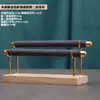 Suporte Exibidor de Anel com Revestimento de Veludo Prateleira de Armazenamento de Anéis Base de Madeira Sólida Suporte para Exibição de Acessórios de Joias para Anéis