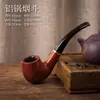 Cachimbo de resina destacável disponível em vários estilos, cachimbos retos com imitação de madeira, cachimbos curvos, acessórios vintage para fumar, cachimbos de resina em estoque para atacado