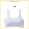 Ropa interior para niñas en desarrollo estudiantes de secundaria niños grandes top tube top envuelto en el pecho chaleco de dibujos animados sujetador sin costuras de copa fija ultra-delgado