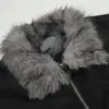 Gola de pelo sintético de raposa, lapela de águia dourada, jaqueta de algodão para homens, marca moderna de inverno, solta, jaqueta bomber curta de algodão