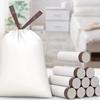 Bolsa de limpieza de basura doméstica engrosada con cordón de tracción de trompetista, cierre automático, venta al por mayor 50*45