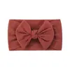 Diadema Elástica de Nylon Tejida a Mano de Color Sólido con Lazo de Ala Ancha para Niños, Amazon Europeo y Americano Transfronterizo, Accesorios para el Cabello Infantil 228