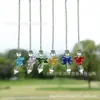 Entre no PDD Crystal Sun Catcher pingente de cristal pingente de Natal decoração de jardim apanhador de sol cor sinos de vento