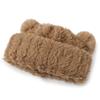 Gorro con orejas de cachorro de moda coreana para niños, otoño e invierno, popular en Internet, pequeño jersey de peluche, bonito gorro Baotou.