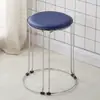Taburete simple colorido taburete para cambiar zapatos taburete de barra restaurante asiento taburete redondo de varilla de refuerzo alfombra casa silla plegable almacenamiento taburete pequeño alto