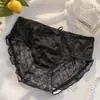 Braguitas Triángulo Puro Deseo Malla Ropa Interior Femenina Algodón Puro Entrepierna Antibacteriana Encaje Dulce Estilo Girly Transpirable Verano Estilo Delgado
