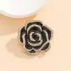 Broche de Flor de Camélia de Alto Padrão Design de Nicho Corsage Pequena Fragrância Acessórios de Alfinete Elegante de Luxo de Alto Padrão para Terno