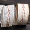 Estilo Coreano Cinta Gasa Calada Encaje Jacquard Cinta DIY Lazo Flor Cinta Cinta Cinta