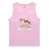 Colete Infantil de Verão Estilo Coreano Algodão Casual Camisa Base Absorvente de Suor Doce Cor Sólida Moletom Infantil Sem Mangas