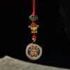 Cordón para Teléfono Móvil Original Tejido a Mano Ocho Santos Patronos 1.5 Thangka Pintado en Oro Colgante para Teléfono Móvil Colgante para Bolso Unidad USB