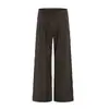 Pantalones Casuales Sueltos para Hombre Estilo Americano Moderno de Moda Pantalones Largos Caídos Cleanfit Color Sólido de Pierna Ancha