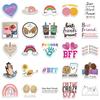 50 piezas de Pegatinas de Graffiti de Amistad Dibujos Animados Decorativas para Equipaje Taza de Agua Guitarra Impermeables Pegatinas DIY