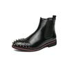 Outono e Inverno 2025 Atacado Transfronteiriço Tamanho Grande Casual Moda Retrô Botas Masculinas Cano Alto Bico Fino Sapatos de Couro Tendência