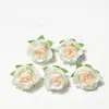 Brote de rosa simulado al por mayor accesorios para fotografía caja de regalo para mano decoración ramillete de rosa pequeño tocado tela de seda flor artificial