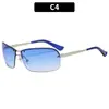 Nuevas gafas de sol de moda sin montura Y2K para chicas populares moda transfronterizas europeas y americanas ins pequeño libro rojo cóncavas gafas de sol altas