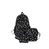 Conjunto de bolsa de três peças novo transfronteiriço mochila feminina para estudante universitária mochila de grande capacidade mochila casual de viagem versátil e moderna bolsa de ombro dupla