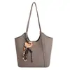 Bolso de Moda para Mujer 2025 Nuevo Estilo Moderno de Alta Gama Retro Simple Bolso Tote de Gran Capacidad Bolso de Hombro para Viaje Bolso Casual