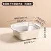 Juego de Dos Lavabos Cuadrados Sólidos de Acero Inoxidable Transfronterizos para Uso en Cocina Doméstica, Lavabo Colador Engrosado para Lavar Verduras y Arroz