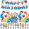 Decoração de Festa Tema Doraemon Cena de Aniversário Banner Balão Bandeira Conjunto de Bandeiras