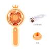 Ventilador pequeño de corona de mano mini recargable USB de escritorio eléctrico para exteriores portátil para niños