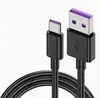 Cabo de dados 5a 2a tipo-c preto carga rápida 7a para Huawei Xiaomi 6a carga super rápida 3a linha de carregamento de celular