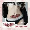 Pegatina de Tatuaje de Sucubo Hermana Real Impermeable Femenina Larga Duración Sexy Clavícula Vientre Pegatina Patrón Avanzado de Mariposa Cubre Cicatrices