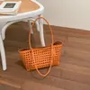 Bolso de Mimbre Vacacional Hueco de Verano para Mujer 2026 Nueva Moda Bolso de Hombro Casual para Viaje Bolso de Gran Capacidad