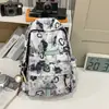 Mochila Escolar para Niños, Estudiantes de Secundaria, Mochila de Calle Estilo Americano, Estudiantes de Primaria, Graffiti Fresco de Moda, Mochila de Viaje de Aspecto Elegante para Niñas