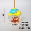 Acuario pequeño de plástico guardería botella de tortuga transpirable mini portátil caja pequeña para peces tortuga renacuajo cangrejo medusa
