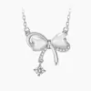 Collar con Borla de Lazo de Piedra Ojo de Gato para Mujer, Estilo Ins Diseño de Nicho, Cadena para Clavícula Femenina, Nuevo Modelo 2026 Venta al por Mayor